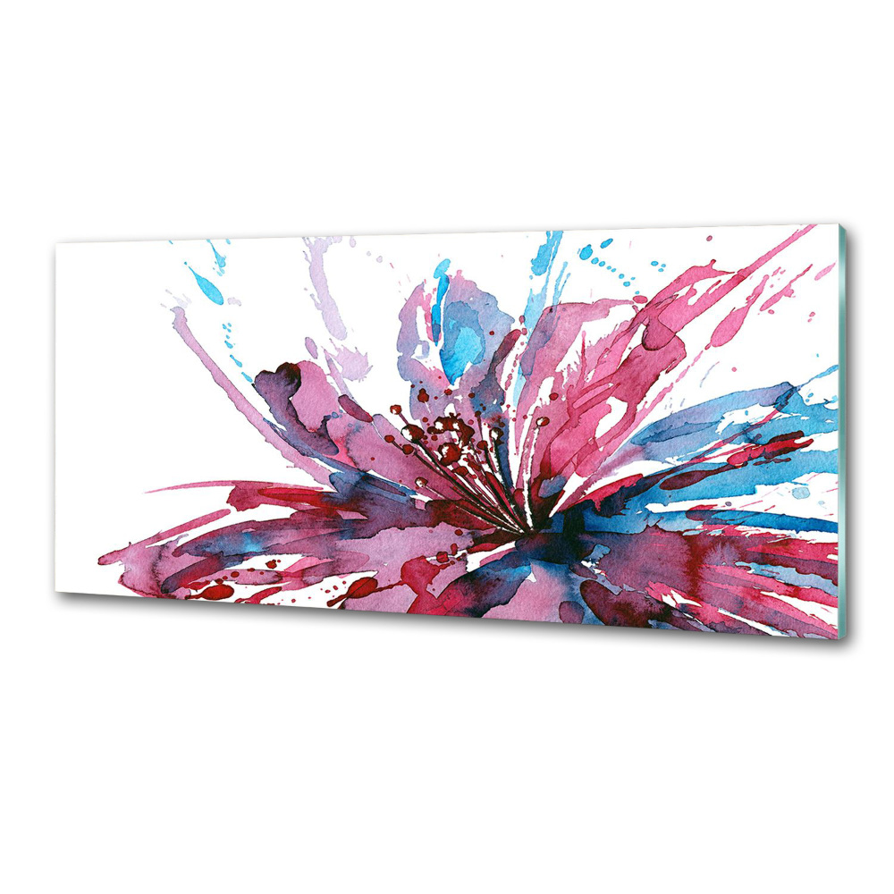 Cooker splashback Abstract flower