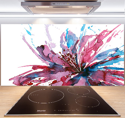 Cooker splashback Abstract flower