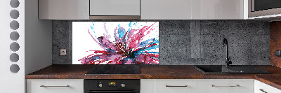 Cooker splashback Abstract flower