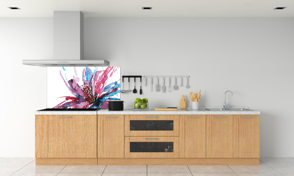 Cooker splashback Abstract flower