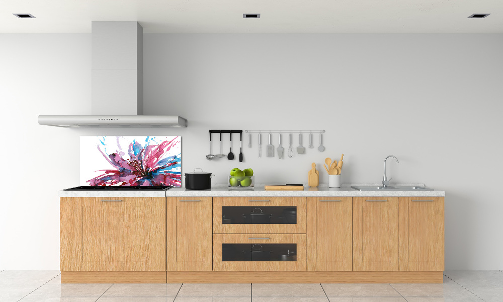 Cooker splashback Abstract flower