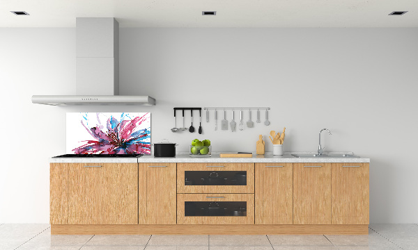 Cooker splashback Abstract flower