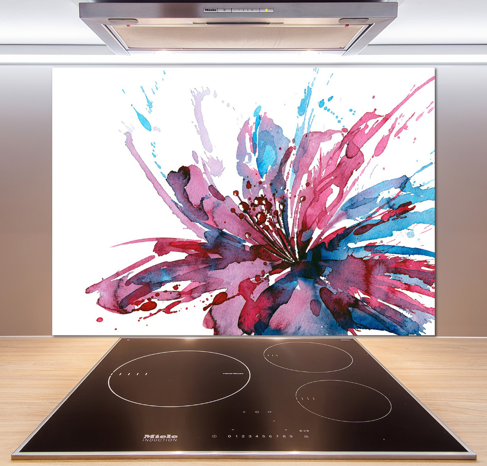 Cooker splashback Abstract flower