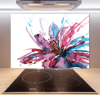 Cooker splashback Abstract flower