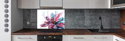 Cooker splashback Abstract flower