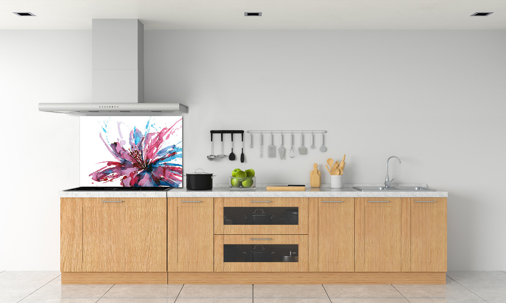 Cooker splashback Abstract flower