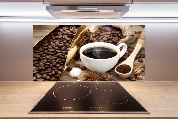 Cooker splashback Cup of coffee