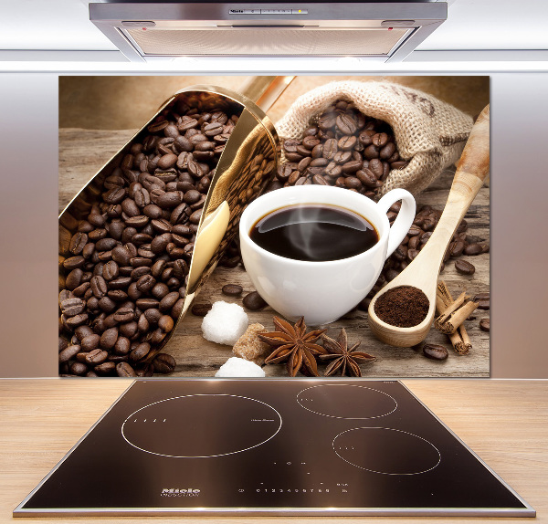 Cooker splashback Cup of coffee