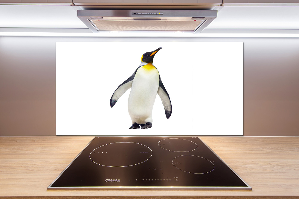 Glass splashback Penguin