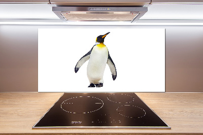 Glass splashback Penguin