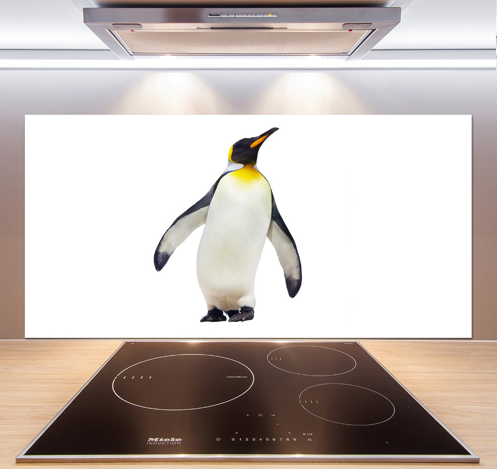 Glass splashback Penguin