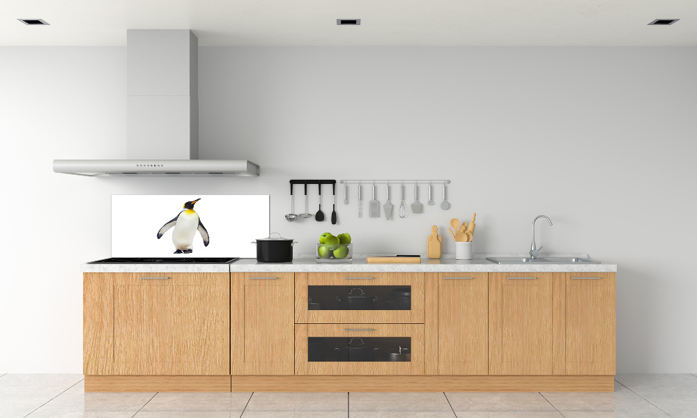 Glass splashback Penguin