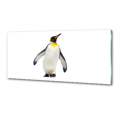 Glass splashback Penguin