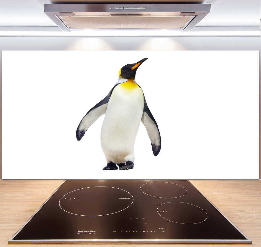 Glass splashback Penguin