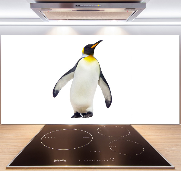 Glass splashback Penguin