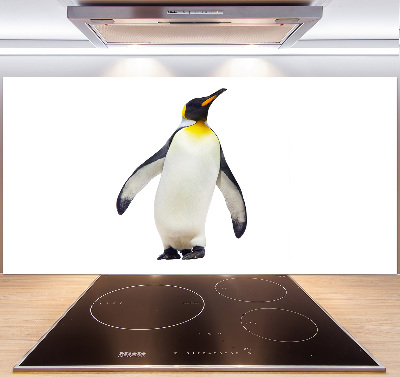 Glass splashback Penguin