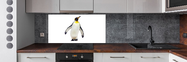 Glass splashback Penguin