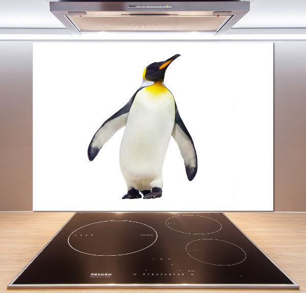 Glass splashback Penguin