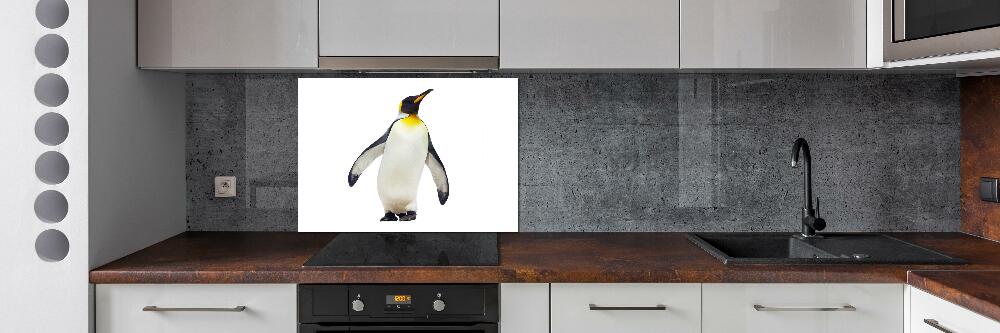 Glass splashback Penguin