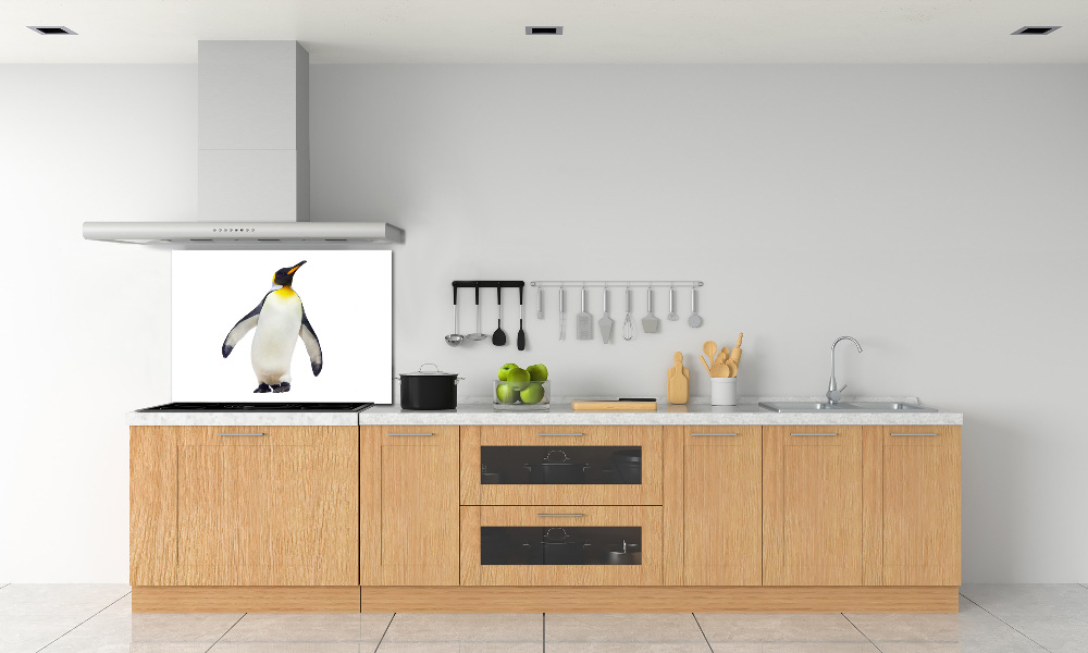 Glass splashback Penguin