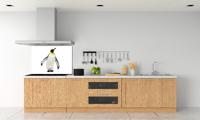 Glass splashback Penguin