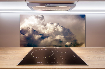 Cooker splashback Clouds in the sky