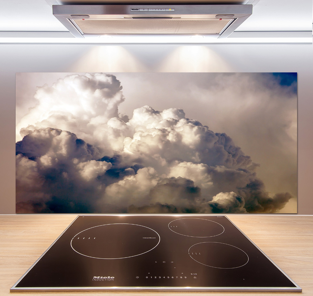 Cooker splashback Clouds in the sky