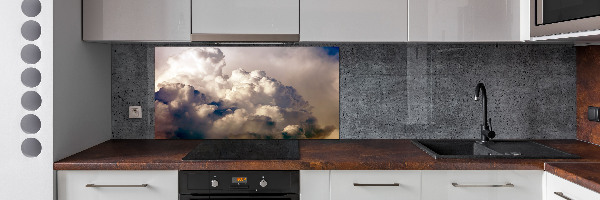 Cooker splashback Clouds in the sky