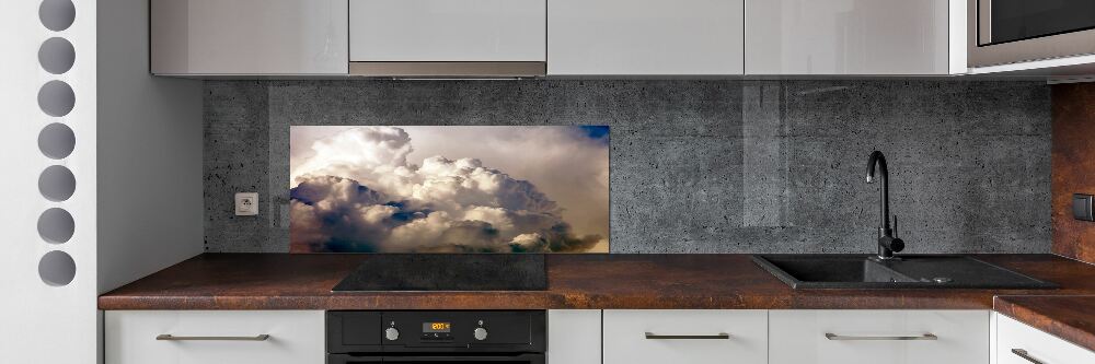 Cooker splashback Clouds in the sky