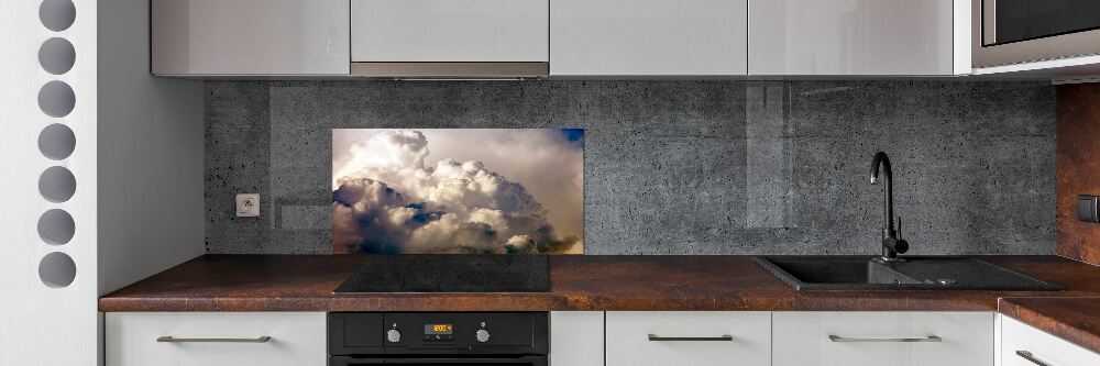 Cooker splashback Clouds in the sky