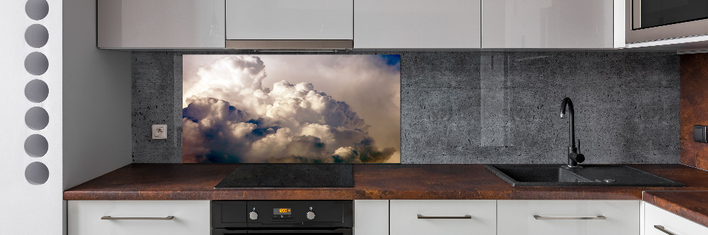 Cooker splashback Clouds in the sky