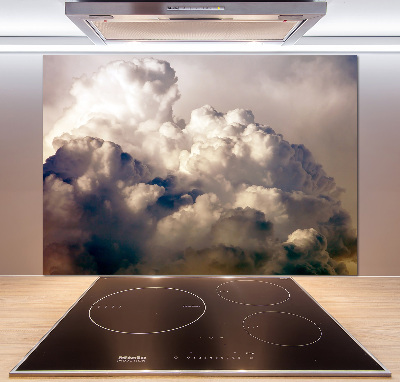 Cooker splashback Clouds in the sky