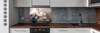 Cooker splashback Clouds in the sky