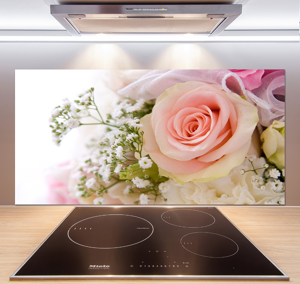 Kitchen splashback Bouquet of flowers