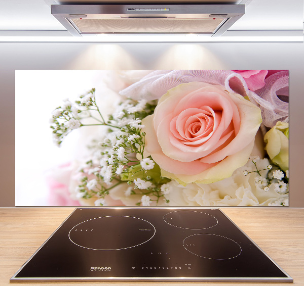 Kitchen splashback Bouquet of flowers