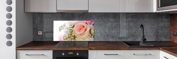 Kitchen splashback Bouquet of flowers