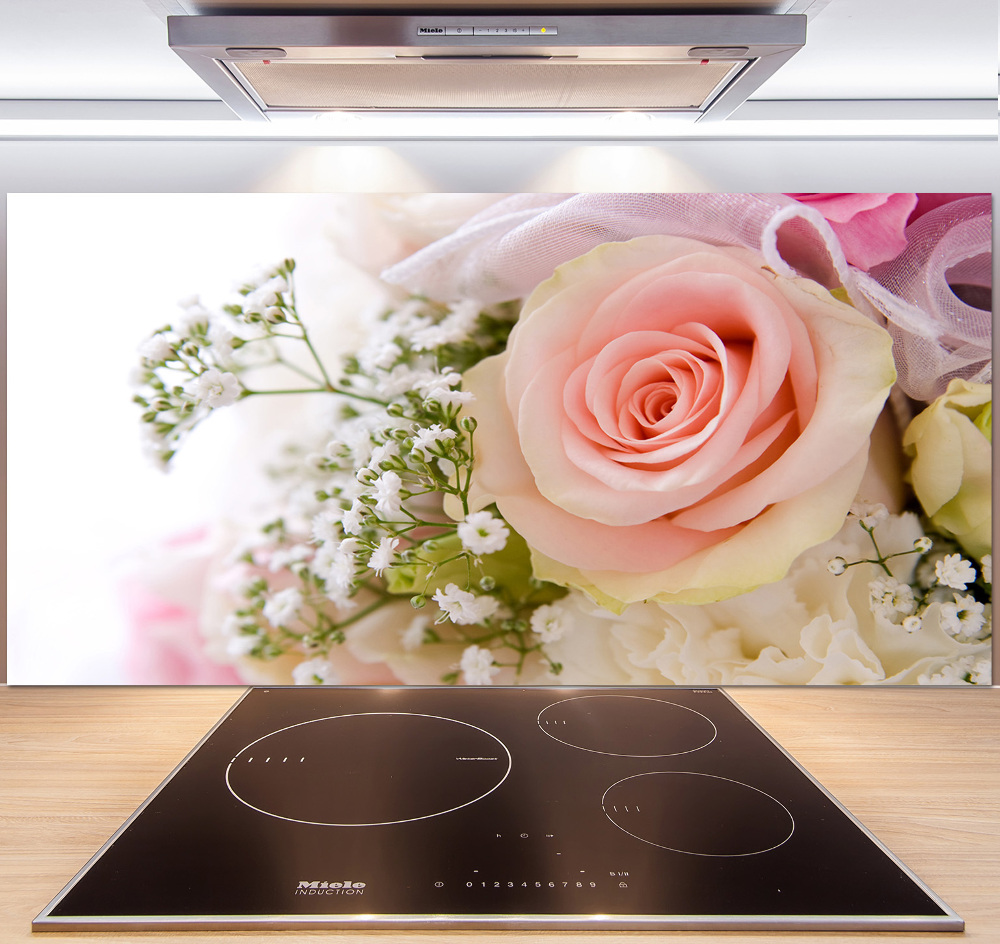 Kitchen splashback Bouquet of flowers