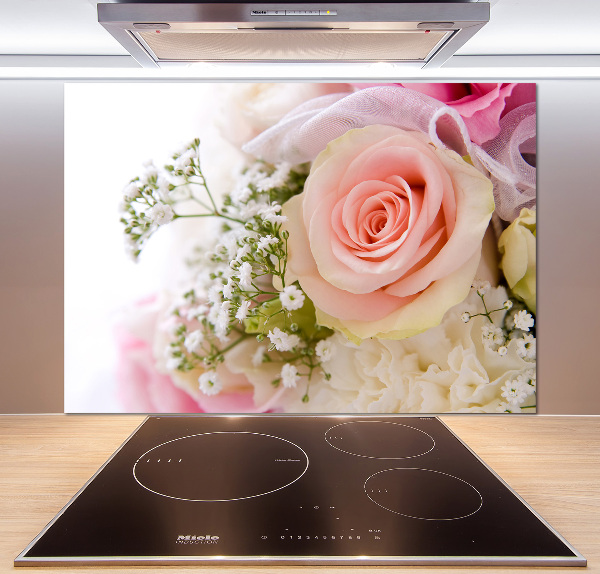 Kitchen splashback Bouquet of flowers