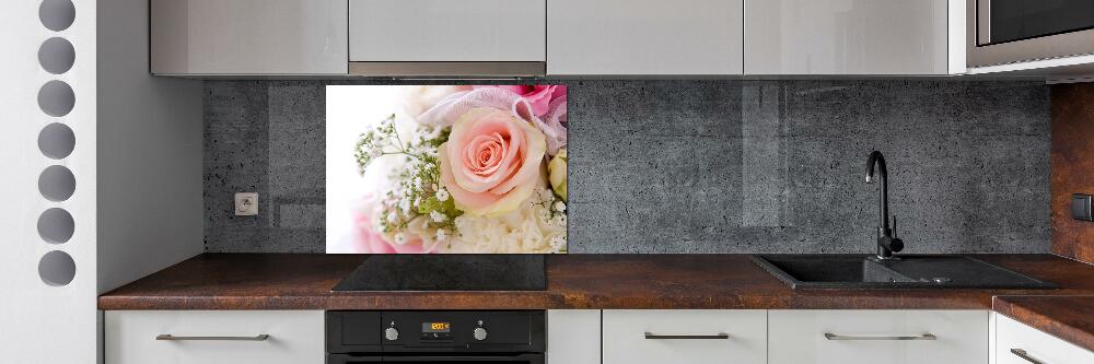 Kitchen splashback Bouquet of flowers