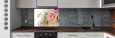 Kitchen splashback Bouquet of flowers