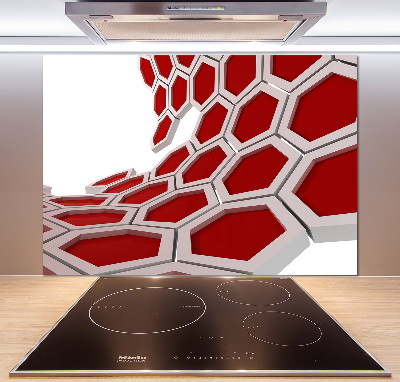 Cooker splashback 3D abstraction