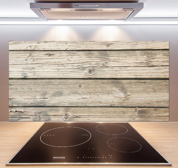 Kitchen splashback Wooden background