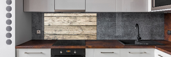 Kitchen splashback Wooden background