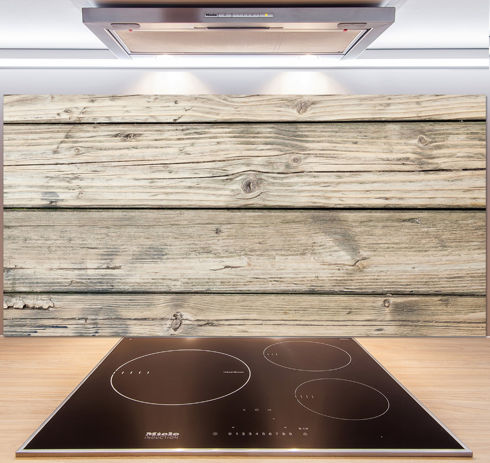 Kitchen splashback Wooden background