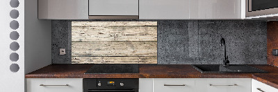 Kitchen splashback Wooden background