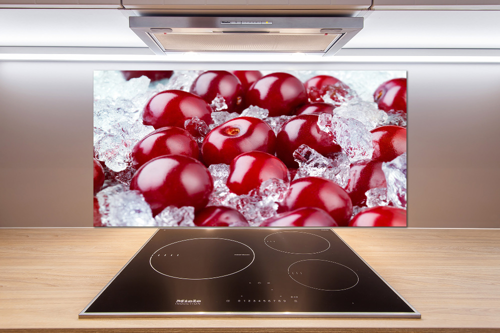 Cooker splashback Frozen cherry