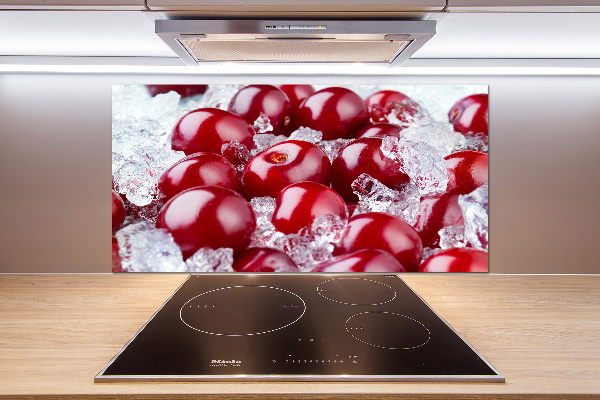 Cooker splashback Frozen cherry