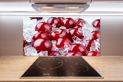 Cooker splashback Frozen cherry