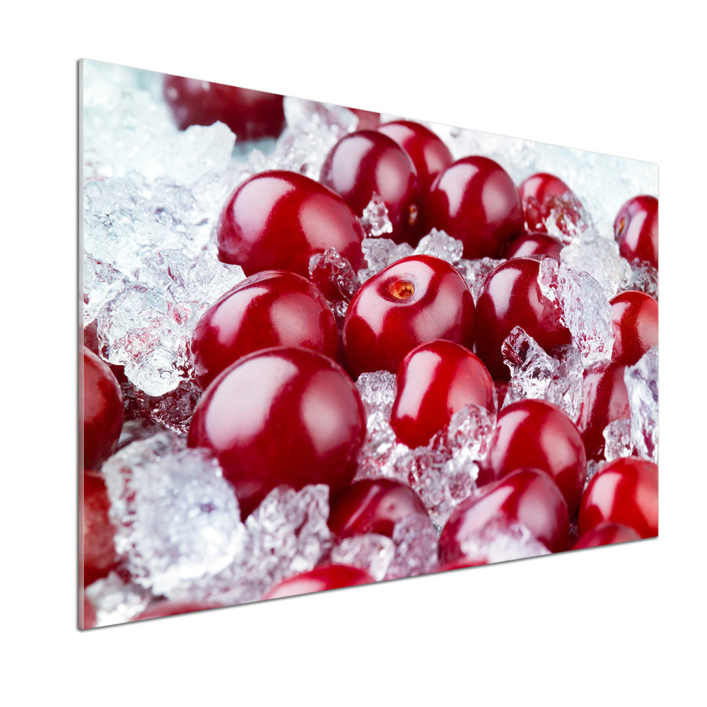 Cooker splashback Frozen cherry