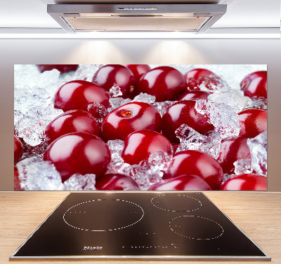 Cooker splashback Frozen cherry